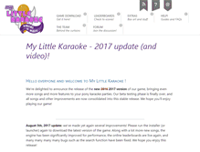 Tablet Screenshot of mylittlekaraoke.com